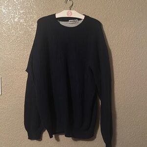 Braemar silk cashmere large blue sweater 55 silk 45 cashmere’s